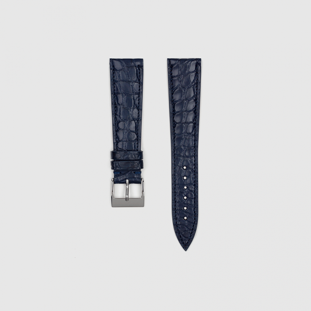 22mm Black Rubber Watch Strap