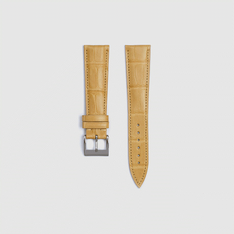 20mm Leather Watch Strap (Brown) 'Vintage Aviator' 