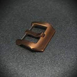 BRUSHED ROSE PRE-V SPRING BAR STEEL WATCH BUCKLE